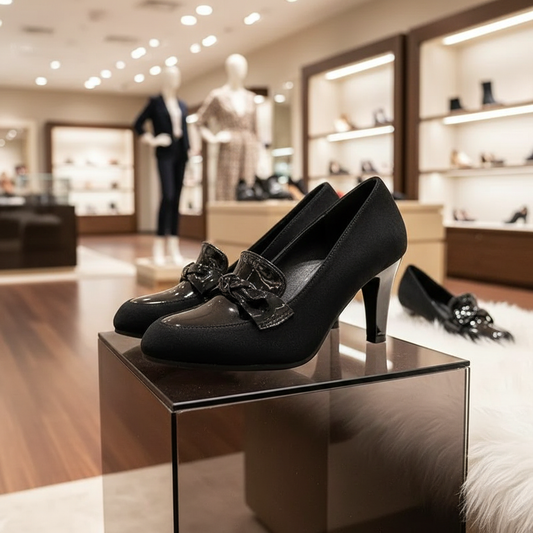 Talons Hauts Élégants à Bout Pointu - Escarpins Noirs